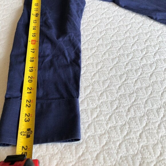 Bespoke Madison Avenue Trim Fit  Shirt Size 15.5  34/35, Color Navy Blue - Picture 5 of 5
